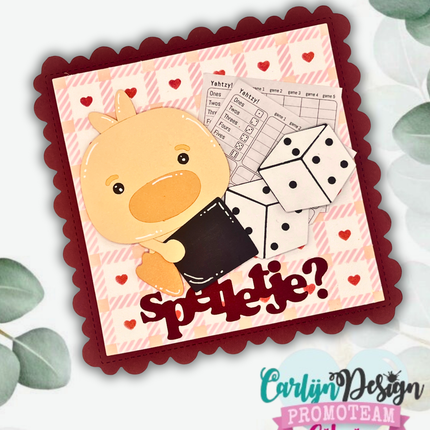 Jocelijne Design Love Plaid Stencils CDJD-0068