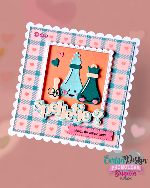 Jocelijne Design Love Plaid Stencils CDJD-0068