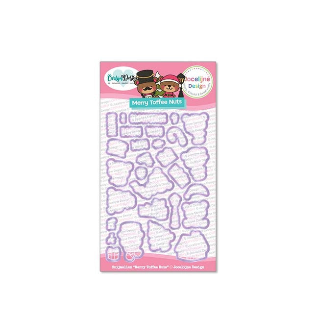 Jocelijne Design Snijmallen Merry Toffee Nuts CDJD-0050