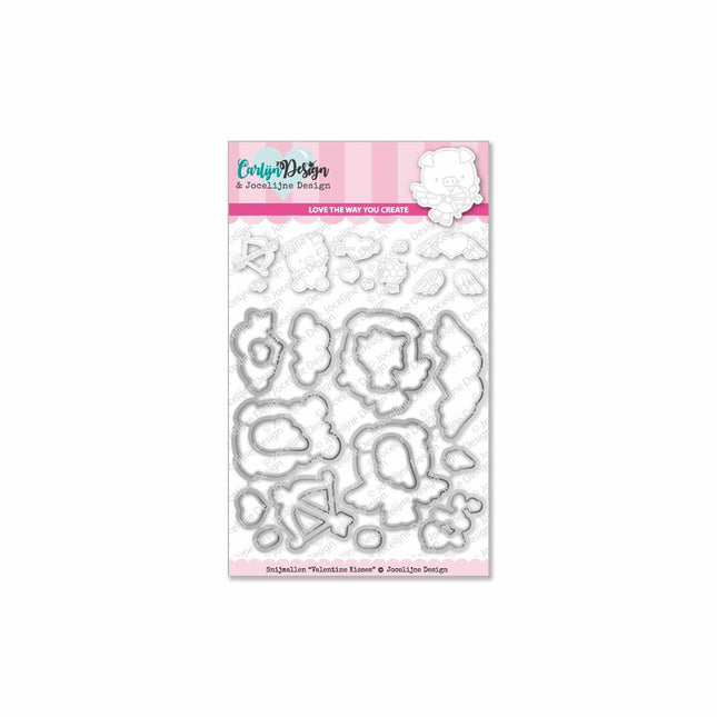 Jocelijne Design Valentine kisses snijmallen CDJD-0002