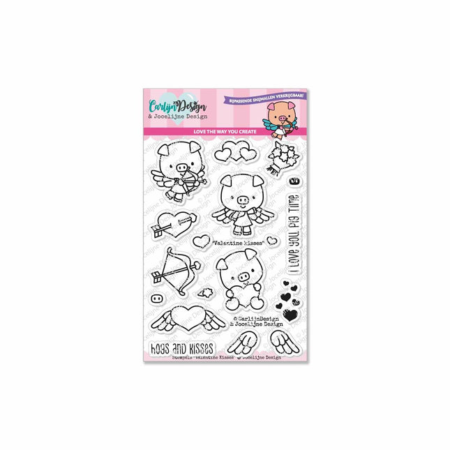 Jocelijne Design Valentine kisses stempels CDJD-0001