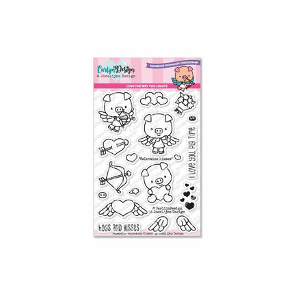 Jocelijne Design Valentine kisses stempels CDJD-0001